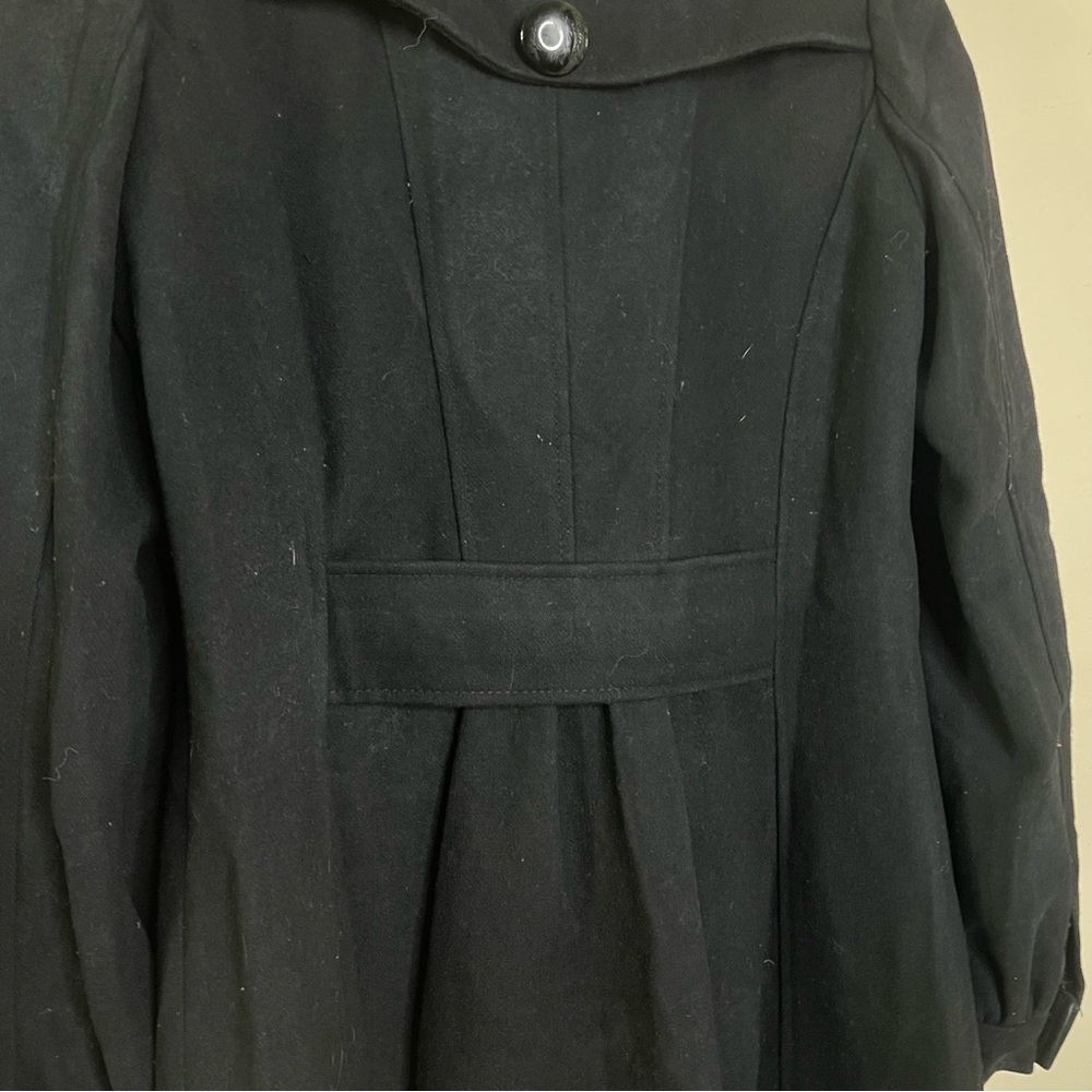 Guess Classic Black Pea Coat - Picture 7 of 14